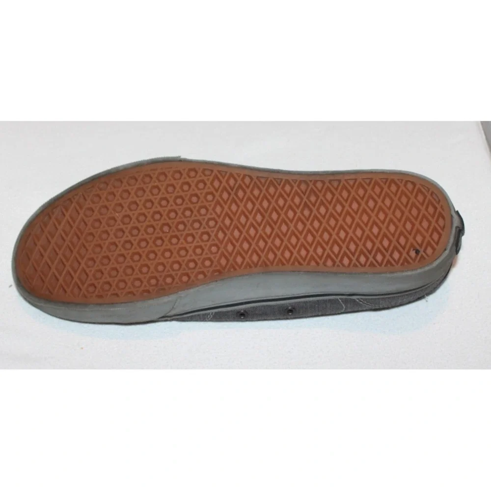 men's‎ Vans Off The Wall Bishop dark gray canvas skateboard shoes Size 12 TC6D